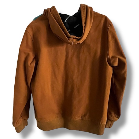 Supreme 2-Tone Hooded Work Jacket - Brown and Teal - Picture 4 of 9